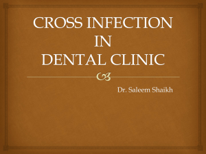 oral microbiology lecture - cross infection