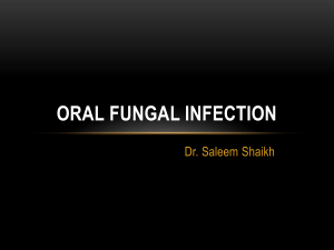 oral microbiology - fungal diseases
