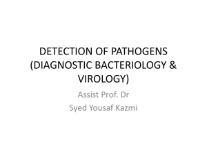 Detection of pathogens