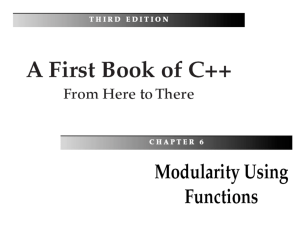 chapter6 : Functions