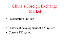 China's Foreign Exchange Market