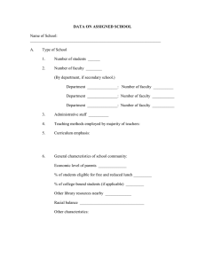 Data on Assigned Schools Word Document