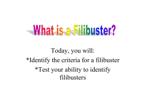 What is a filibuster?.ppt