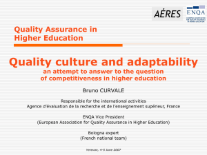 quality culture and adaptability