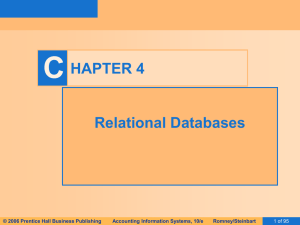 C HAPTER 4 Relational Databases