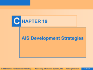 C HAPTER 19 AIS Development Strategies