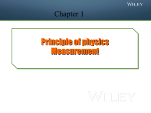 Chapter1 : measurements