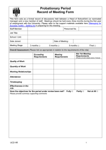 Probationary Period Record of Meeting Form (opens in a new window)