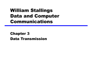 William Stallings Data and Computer Communications Chapter 3