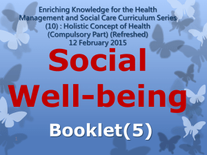 Enriching Knowledge for the Health Management and Social Care Curriculum Series