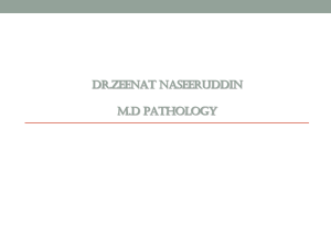 BONE TUMORS DR.ZEENAT NASEERUDDIN M.D PATHOLOGY