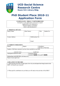 2010 Application Form for SSRC Study Space (opens in a new window)