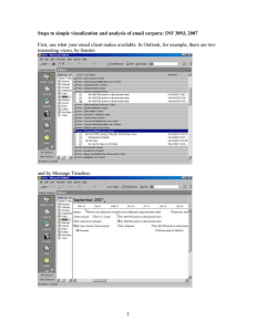 Many Eyes email analysis handout