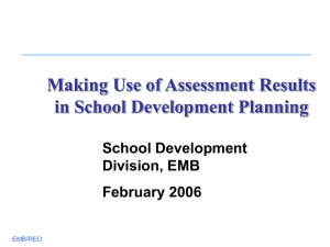 Making Use of Assessment Data for School Planning