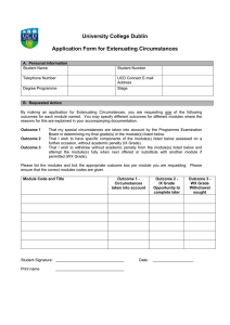 Extenuating Circumstances Application Form