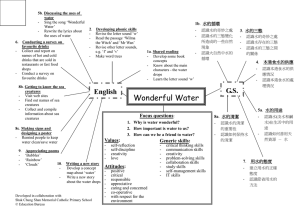 Wonder water Mindmap WORD