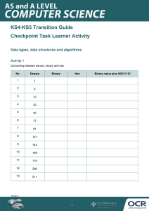 Data types, data structures and algorithms - Checkpoint task - Activity (DOC, 244KB)