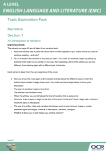 Narrative - Topic exploration - Activity (DOCX, 155KB)