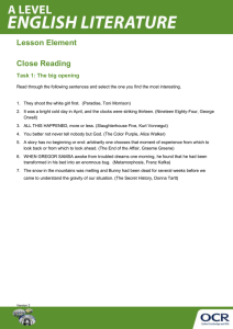 Close reading skills - Activity - Lesson element (DOCX, 149KB)