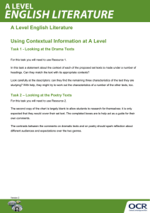 Using contextual information at A Level - Activity - Lesson element (DOCX, 151KB)