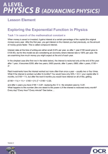 Exploring the exponential function - Activity - Lesson element (DOCX, 310KB)