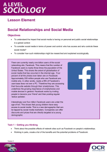 Social relationships and social media - Activity - Lesson element (DOCX, 248KB)