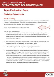 Statistical experiments - Learner activity - Topic exploration pack (DOC, 5MB)