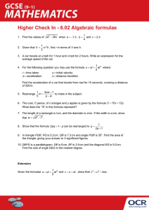 Higher Topic Check In 6.02 - Algebraic formulae (DOCX, 638KB)