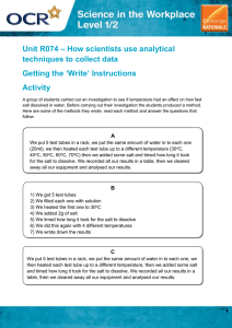 Unit R074 - Getting the 'write' instructions - Lesson element - Learner task (DOC, 367KB) New