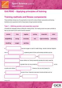 Unit R042 Training methods and fitness components Lesson element - Learner task (DOC, 3MB)
