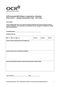 Entry 1 - Sample assessment material (DOC, 334KB)