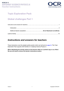 Global challenges - Part 1 - Topic exploration pack (DOCX, 867KB) New 03/05/2016