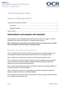 Global challenges part 3 - Topic exploration pack (DOCX, 1MB) New 09/05/2016