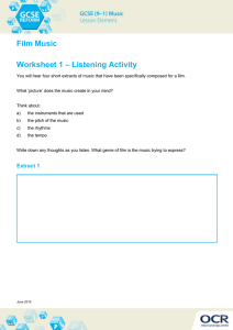 Film music - Learner activity - Lesson element (DOC, 220KB)