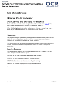 C1 Air and water - End of chapter quiz - Lesson element (DOC, 720KB) New 04/04/2016