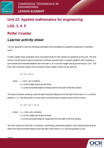 Unit 23 - Roller coaster - Lesson element - Learner task (DOCX, 173KB) 07/03/2016