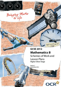 Stage 05 - Higher silver - Sample scheme of work and lesson plan booklet (DOC, 929KB)