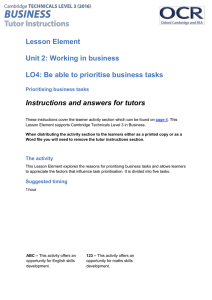 Unit 02 - Lesson element - Prioritising business tasks (DOC, 456KB) 15/03/2016