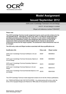 Level 3 - Unit 01 - Model assignment (DOC, 574KB) New