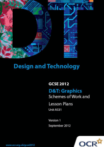 Unit A531 - Introduction to designing and making - Sample scheme of work and lesson plan booklet (DOC, 530KB)