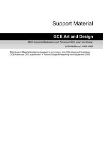 Units F411 to F446 - Art and Design Suite - Scheme of work and lesson plan booklet (DOC, 371KB)