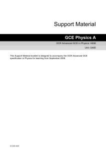 Unit G485 - Booklet - Scheme of work and lesson plan booklet (DOC, 664KB)