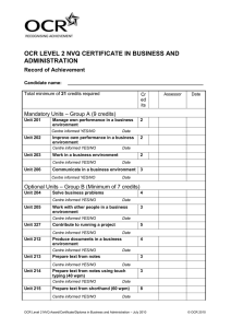 Record of achievement - Certificate (DOC, 279KB)