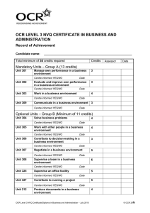 Record of achievement - Certificate (DOC, 338KB)