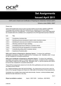 Level 2 - Assignment booklet - April 2011 (DOC, 808KB)