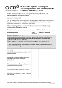 Level 7 - Unit 01 - Assessor marking grid (DOC, 113KB)