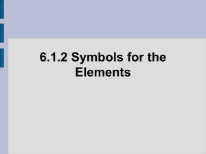6.1.2 Symbols for the Elements-C.Molony-Sasso 2004.ppt