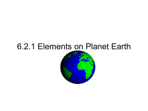 6.2.1 Elements on the Planet Earth-C.Molony-Sasso 2004.ppt