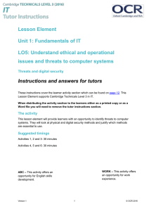 Unit 01 - Lesson element - Threats and digital security (DOC, 1MB)