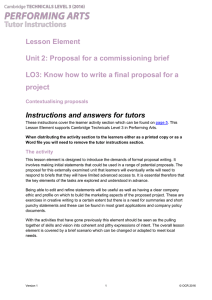 Unit 02 - Lesson element - Contextualising proposals (DOC, 169KB)